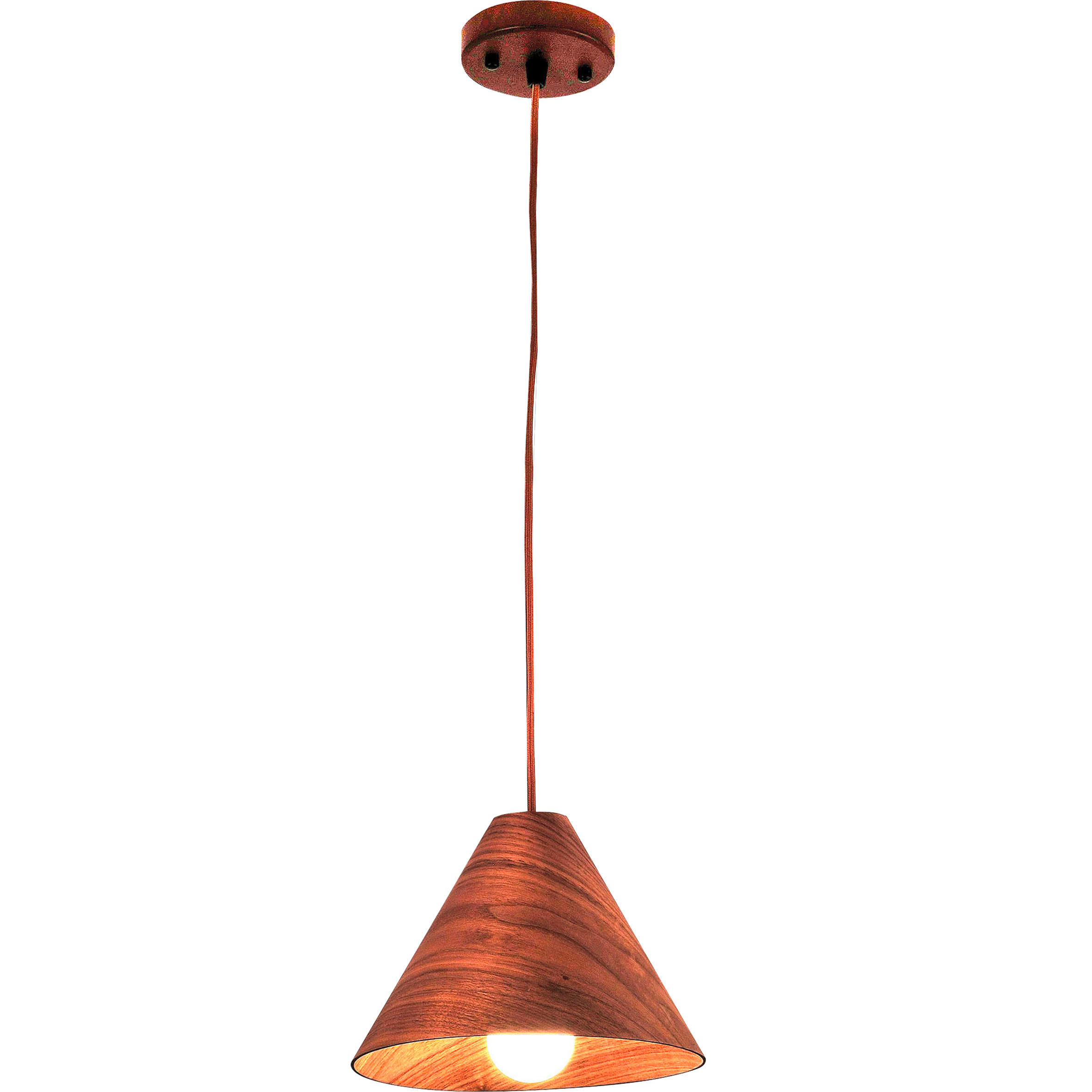 PENDELLEUCHTE 25/200 cm  - Design, Holz/Textil (25/200cm) - Fabas Luce