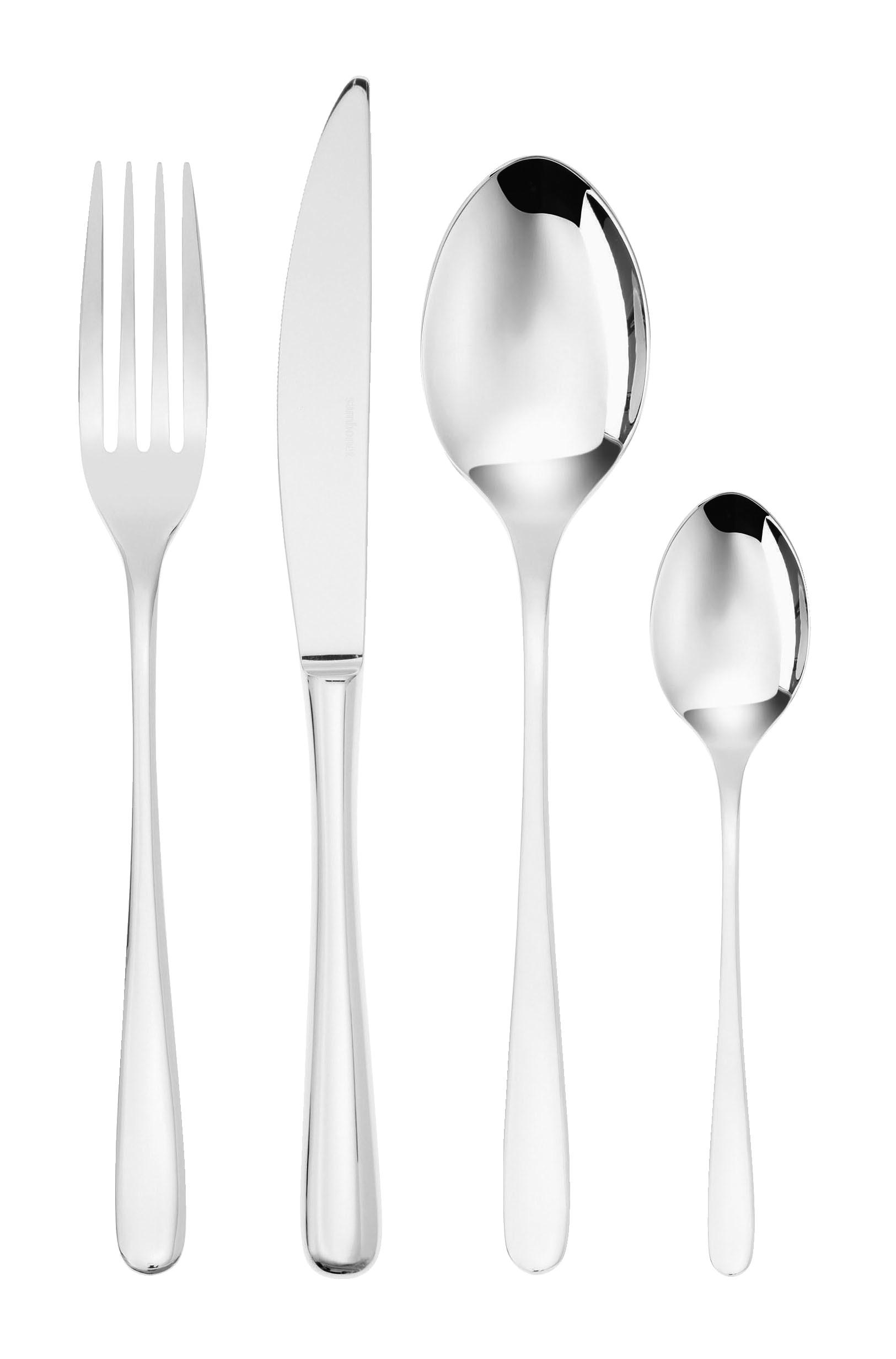 BESTECKSET Taste 24-teilig Edelstahl  - Silberfarben, Basics, Metall (30,3/32,7/5cm) - Sambonet