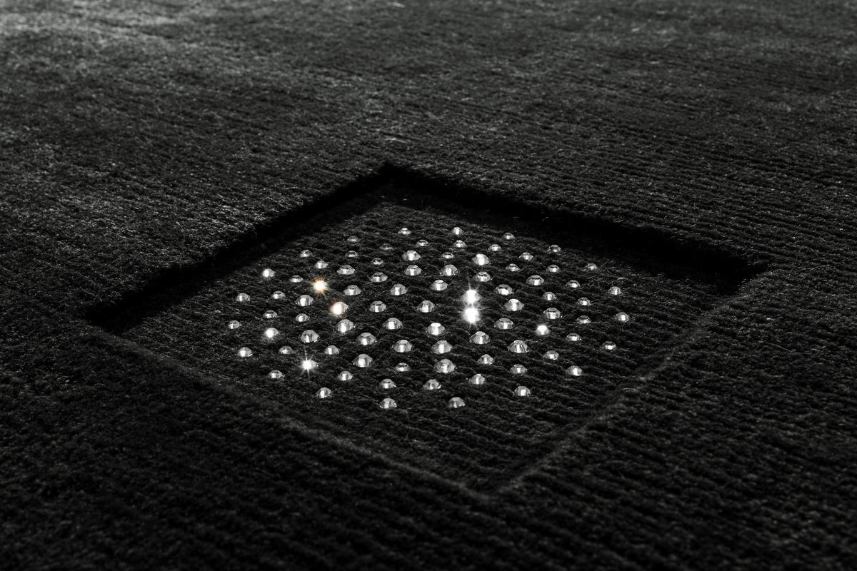 WOLLTEPPICH 170/240 cm Princess Svarowski Anthrazit rechteckig  - Anthrazit, KONVENTIONELL, Textil (170/240cm) - Linea Natura