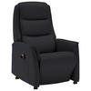FERNSEHSESSEL Valdera  mit Relaxfunktion, Aufstehhilfe, Rücken echt Echtleder Schwarz  - Schwarz, KONVENTIONELL, Leder/Kunststoff (70/107/88cm) - Livetastic