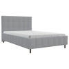 POLSTERBETT 140/200 cm  in Silberfarben  - Silberfarben/Schwarz, Modern, Holz/Textil (140/200cm) - MID.YOU