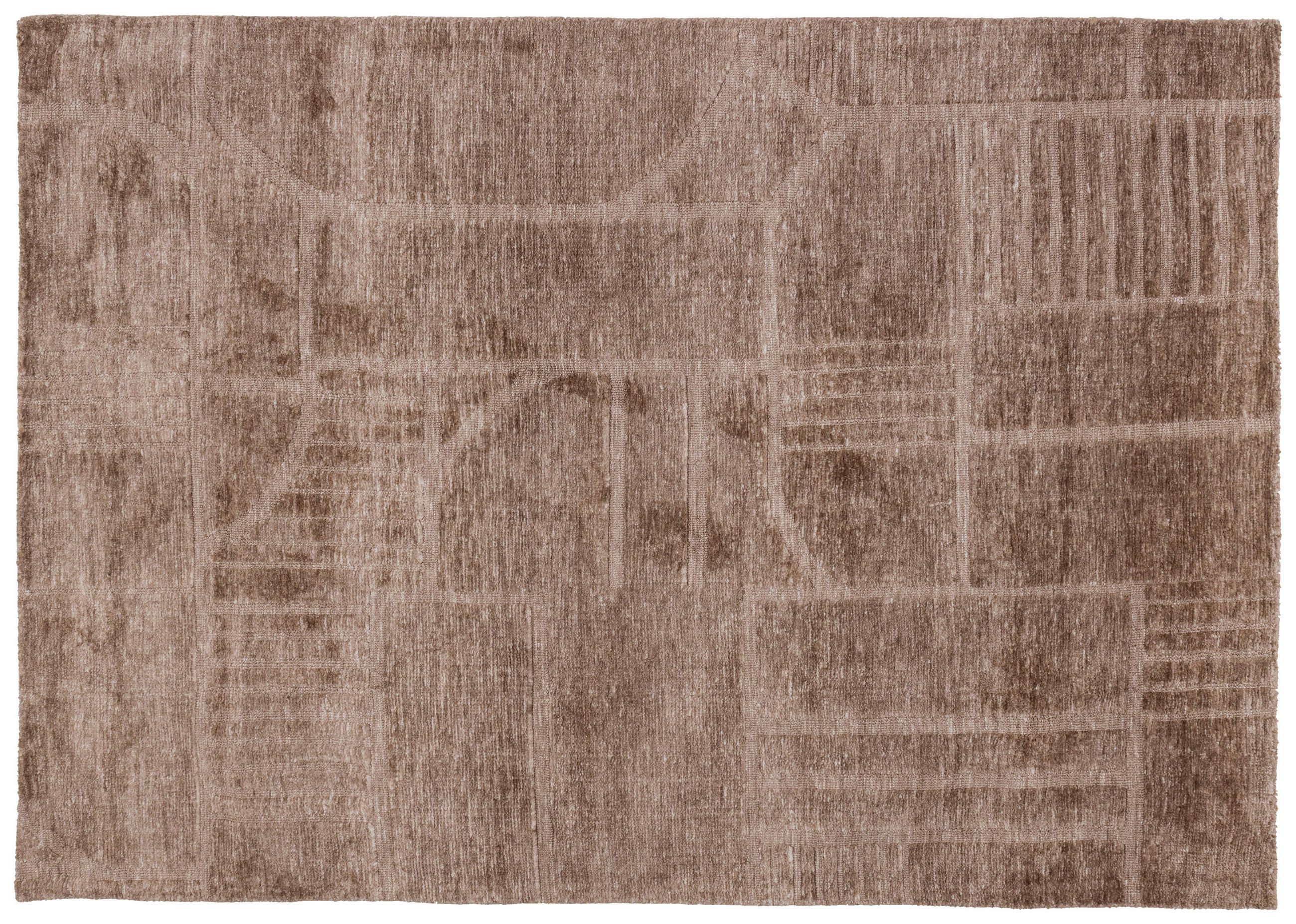 XXXLutz Hochflorteppich Lovi Taupe 170x240 cm