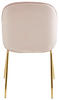 STUHL Samt Rosa, Goldfarben  - Goldfarben/Rosa, Trend, Textil/Metall (46/86/60cm) - Livetastic