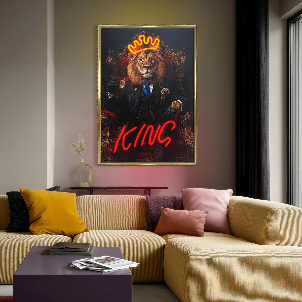 LED-BILD - Schwarz, LIFESTYLE, Holzwerkstoff (70/100cm) - Reinders!