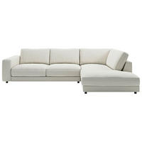 ECKSOFA in Cord Hellgrau  325/224 cm  - Hellgrau/Schwarz, Design, Kunststoff/Textil (325/224cm) - Pure Home Lifestyle