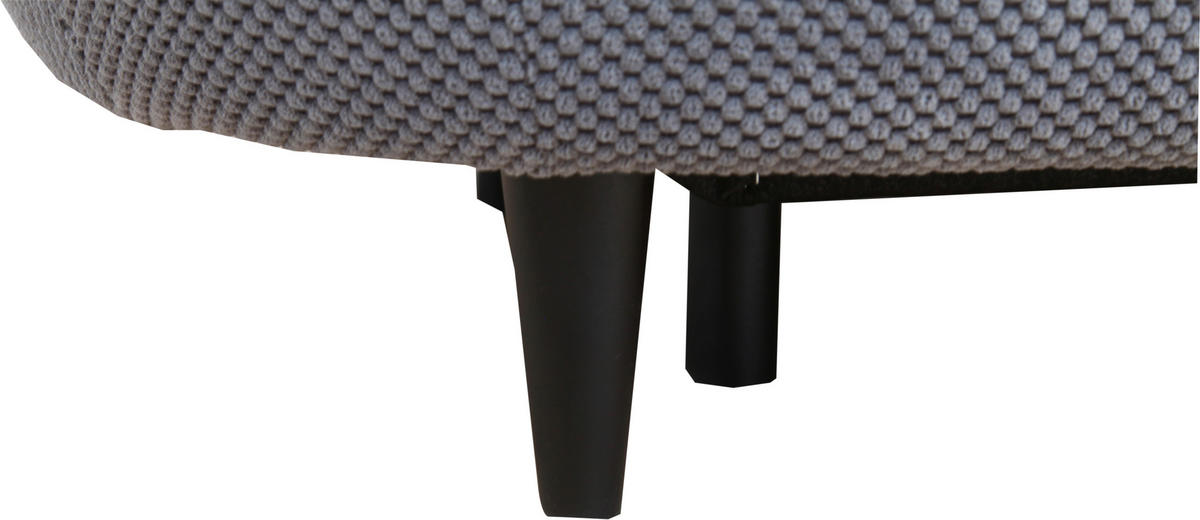SCHLAFSOFA in Webstoff, Plüsch Grau  - Schwarz/Grau, Design, Holz/Textil (213/89/105cm) - Novel