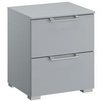 NACHTSCHRANK 40/49/42 cm  - Silberfarben/Hellgrau, Design, Holzwerkstoff/Kunststoff (40/49/42cm) - Novel