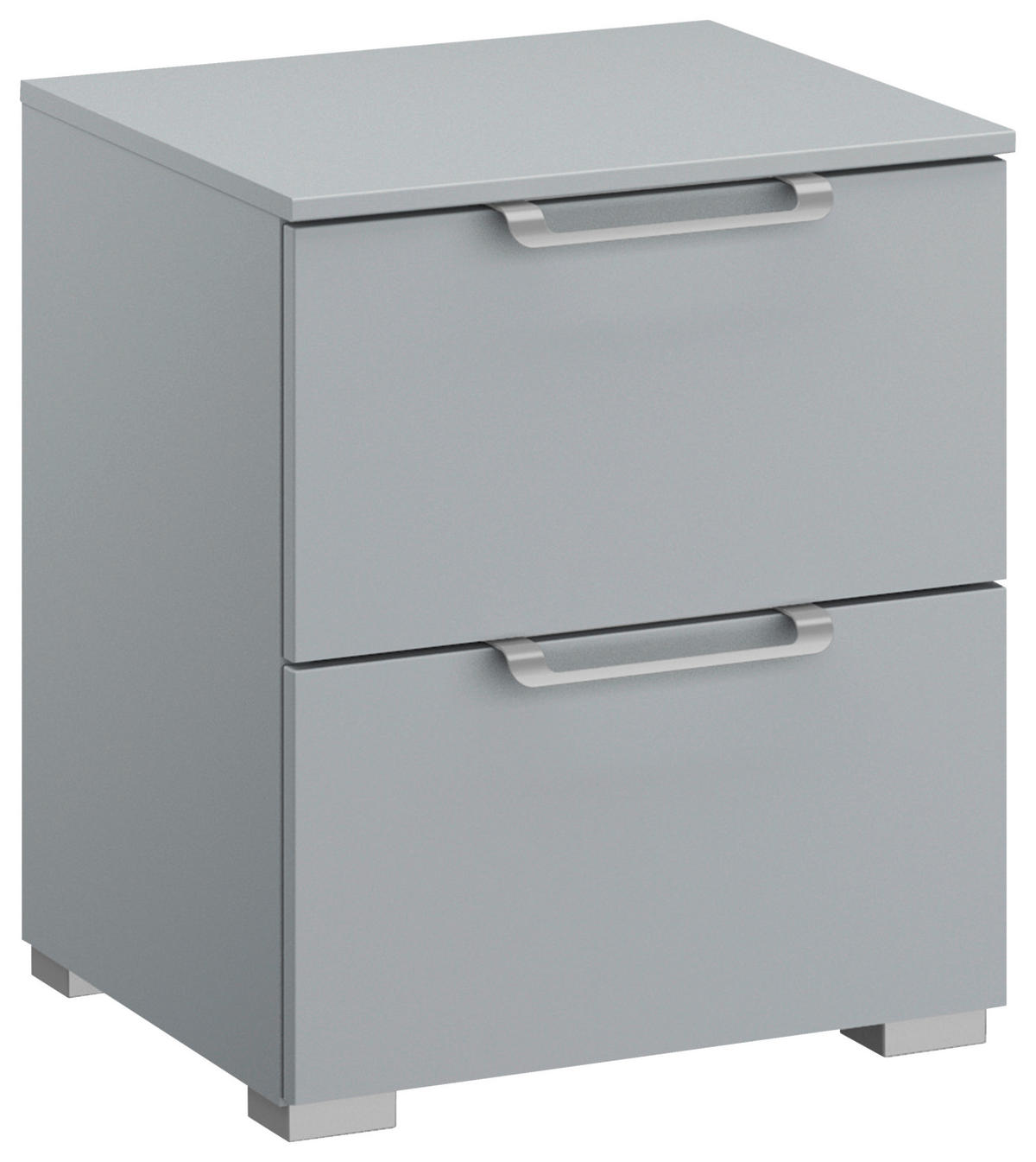 NACHTSCHRANK 40/49/42 cm  - Silberfarben/Hellgrau, Design, Holzwerkstoff/Kunststoff (40/49/42cm) - Novel