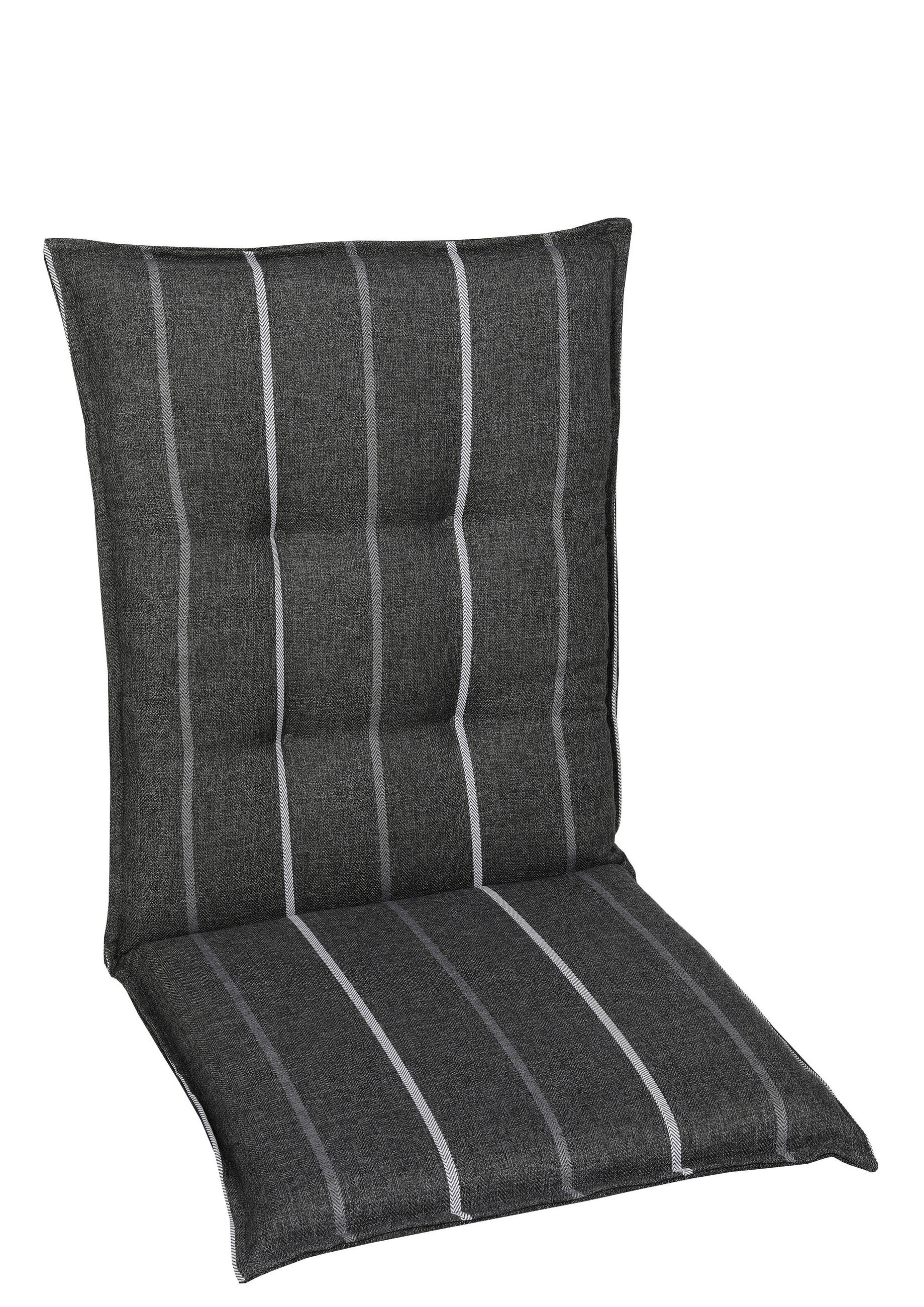 PODLOŽKA NA ŽIDLI, 50/7/108 cm - šedá/antracitová, Basics, textil (50/7/108cm) - Ambia Garden