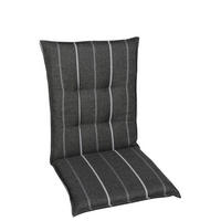 SESSELAUFLAGE Streifen  - Anthrazit/Grau, Basics, Textil (50/7/108cm)