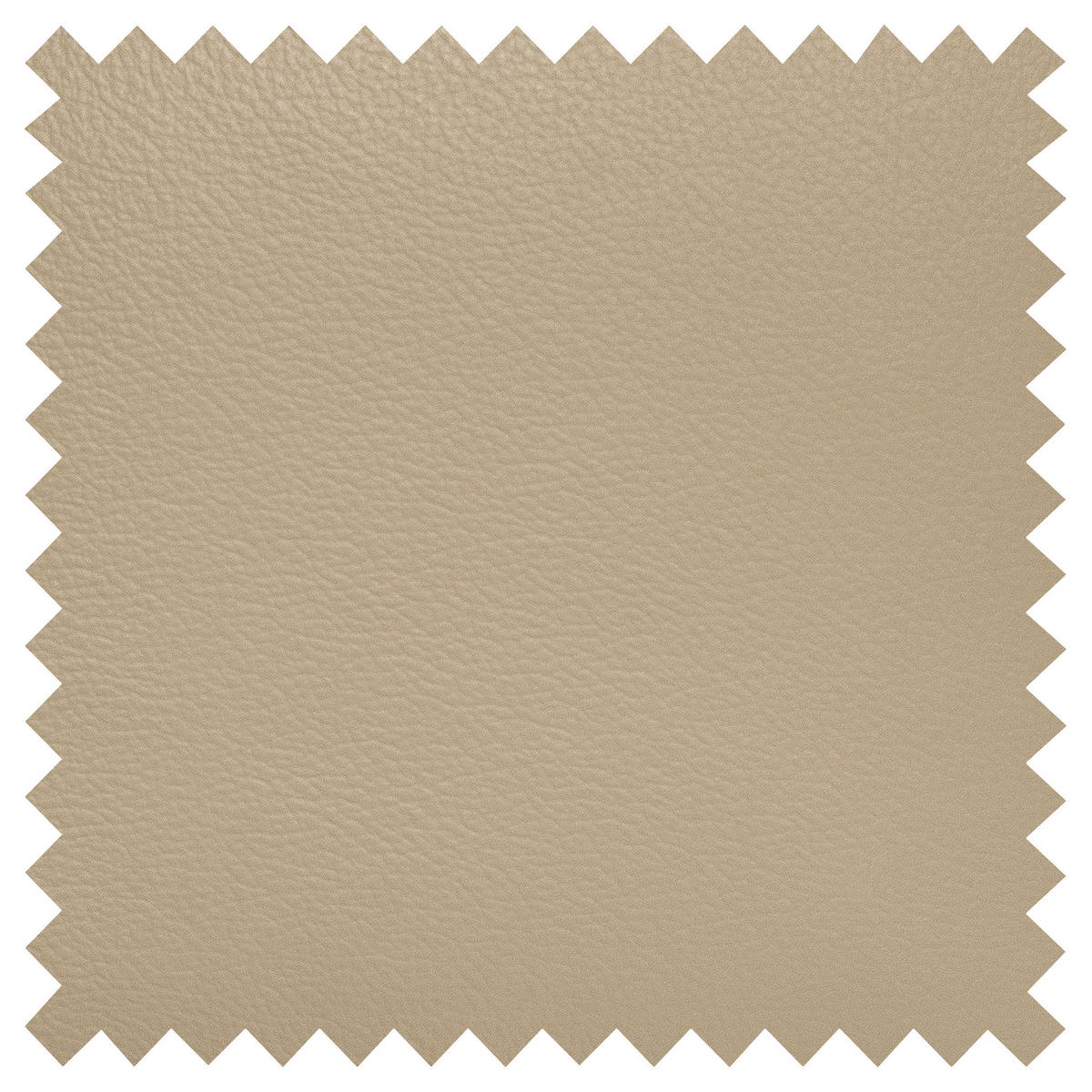ECKSOFA in Lederlook Echtleder Beige  - Chromfarben/Beige, Design, Leder/Textil (208/245cm) - Livetastic