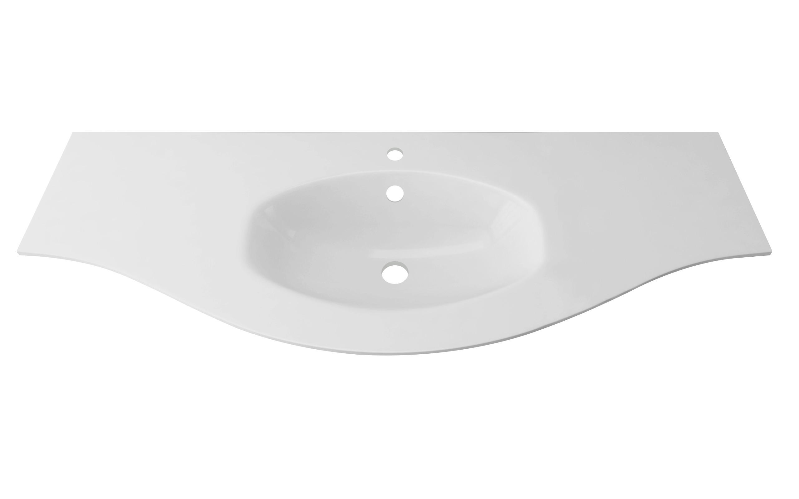 UMYVADLO, 138/1,2/52 cm - bílá, Basics, plast (138/1,2/52cm) - Welnova
