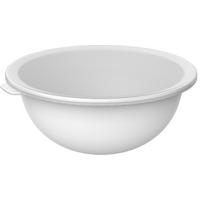 TÁL  - áttetsző/fehér, Basics, műanyag (32,2/30,5/13,3cm) - Rotho