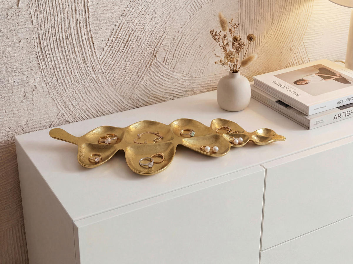 DEKOSCHALE - Goldfarben, Design, Metall (60,5/3/17,5cm) - Livetastic