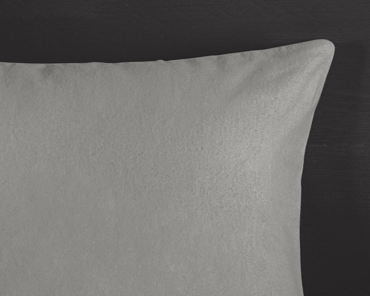BETTWÄSCHE Good Morning Biber 140/200 cm  - Anthrazit/Grau, Textil (140/200cm)