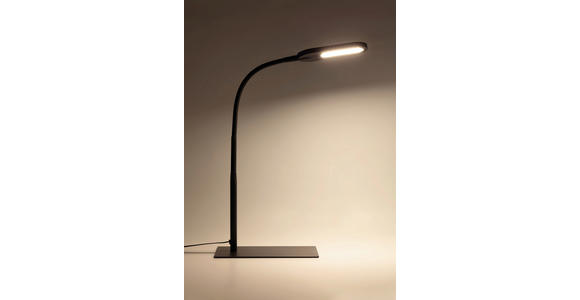 LED-TISCHLEUCHTE 37,5/15/43,5 cm - Schwarz, Basics, Kunststoff/Metall (37,5/15/43,5cm) - Novel