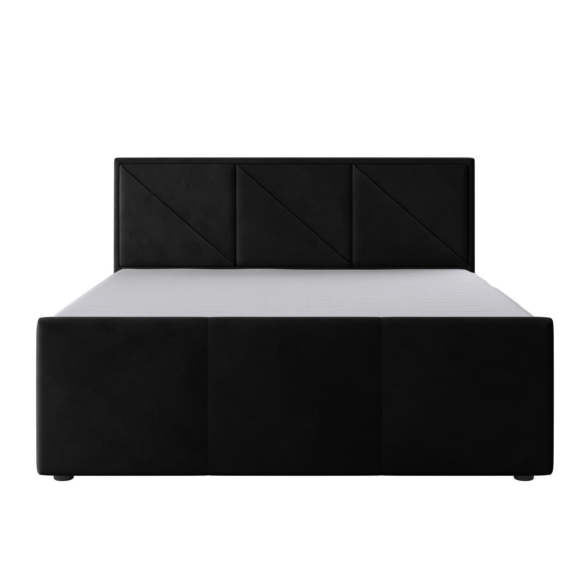 BOXSPRINGBETT 180/200 cm  in Schwarz  - Schwarz, MODERN, Karton/Holzwerkstoff (180/200cm) - MID.YOU