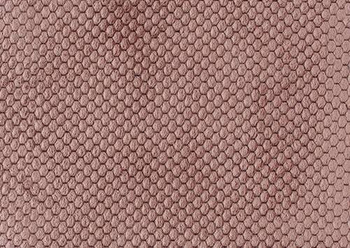 RELAXLIEGE in Webstoff Altrosa  - Schwarz/Altrosa, Design, Textil/Metall (78/83/168cm) - Welnova