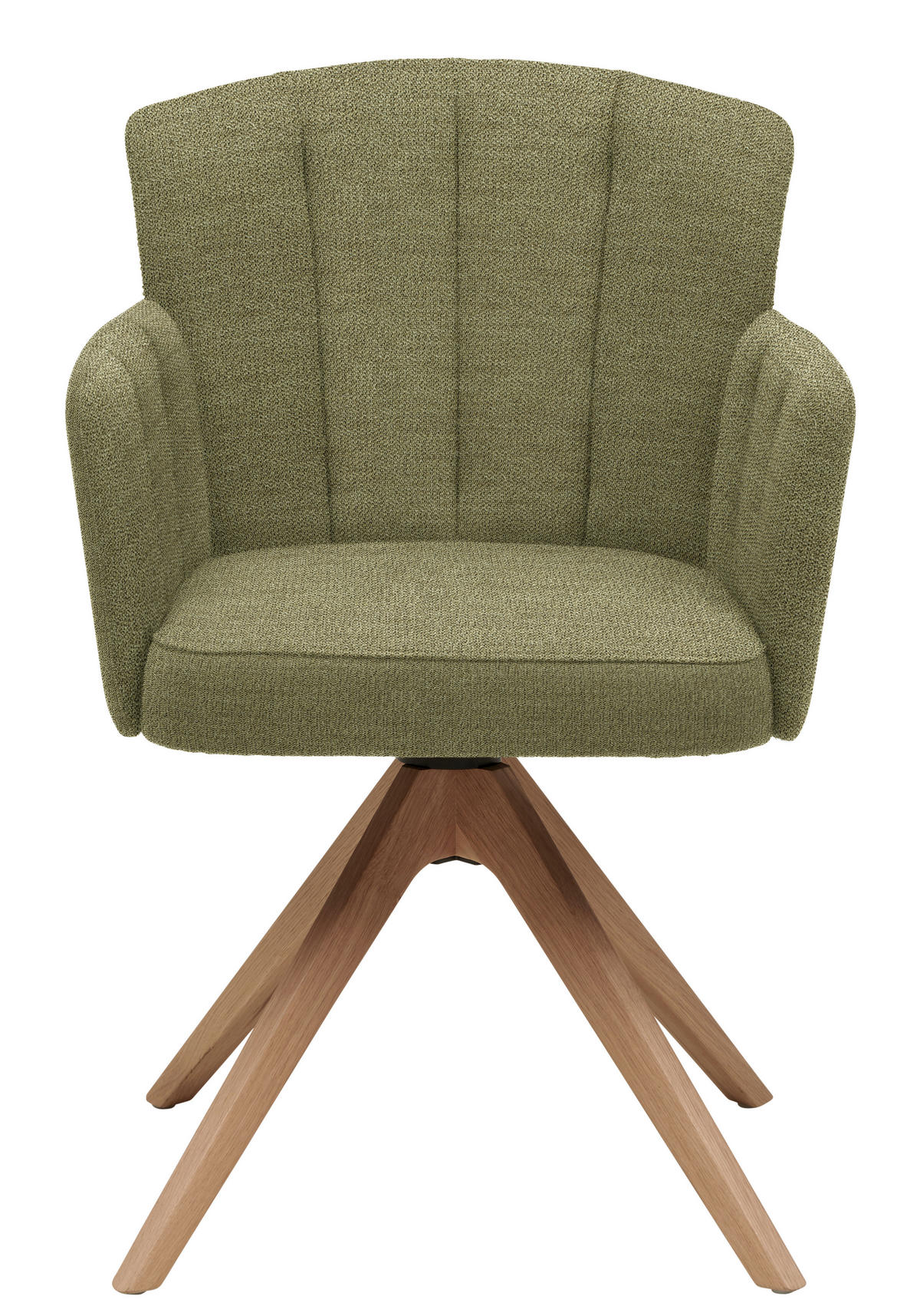 ARMLEHNSTUHL in Holz, Textil Hellgrün, Wildeiche  - Wildeiche/Hellgrün, Design, Holz/Textil (58/83/62cm) - Venjakob