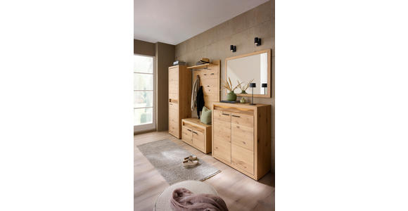 GARDEROBE  in 285/199/40 cm  - Eichefarben, KONVENTIONELL, Holz (285/199/40cm) - Linea Natura