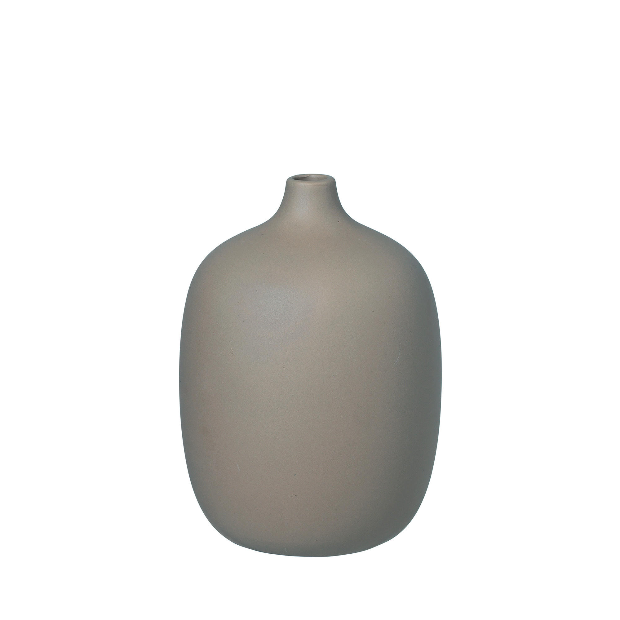 VASE Ceola 18,5 cm  - Taupe, KONVENTIONELL, Keramik (13,5/18,5cm) - Blomus