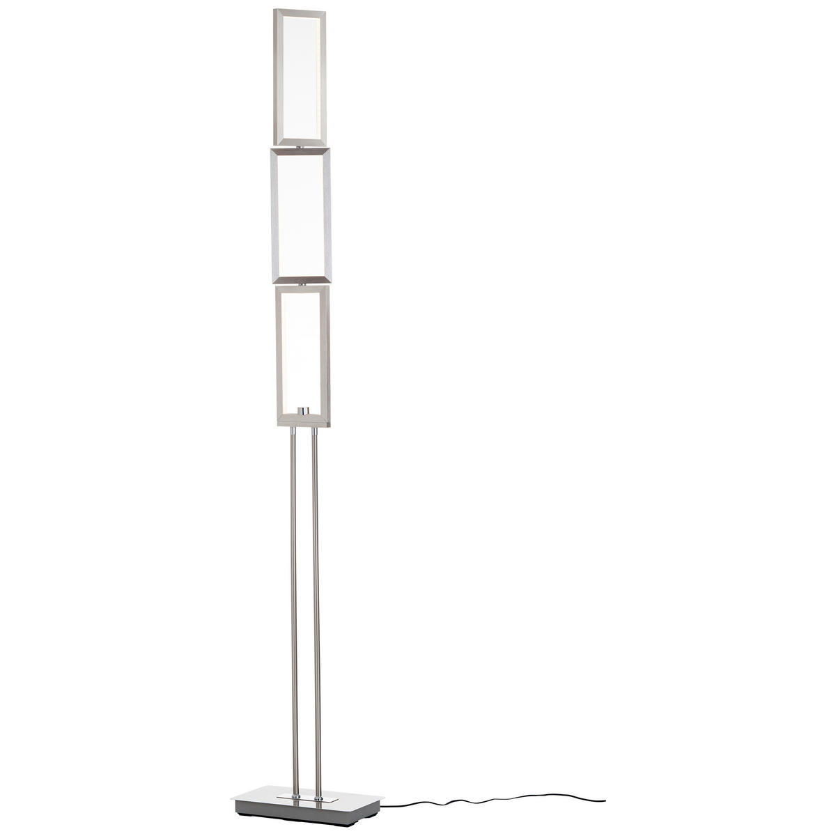 LED-STEHLEUCHTE - Alufarben, Design, Kunststoff/Metall (27/15/157cm) - Brilliant