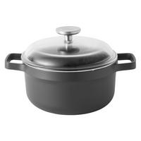 LONEC S KLJUNOM  Gem  2,8 l  kovina   - črna/prozorno, Basics, kovina/steklo (20/20/10cm) - BergHOFF