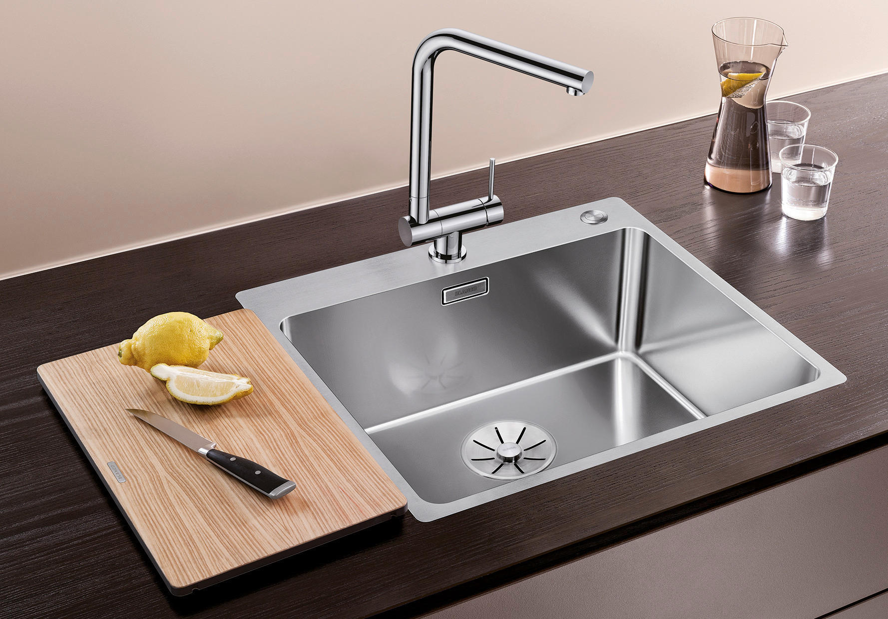 SPÜLE 525245  - Edelstahlfarben, Basics, Metall (50/19/50cm) - Blanco