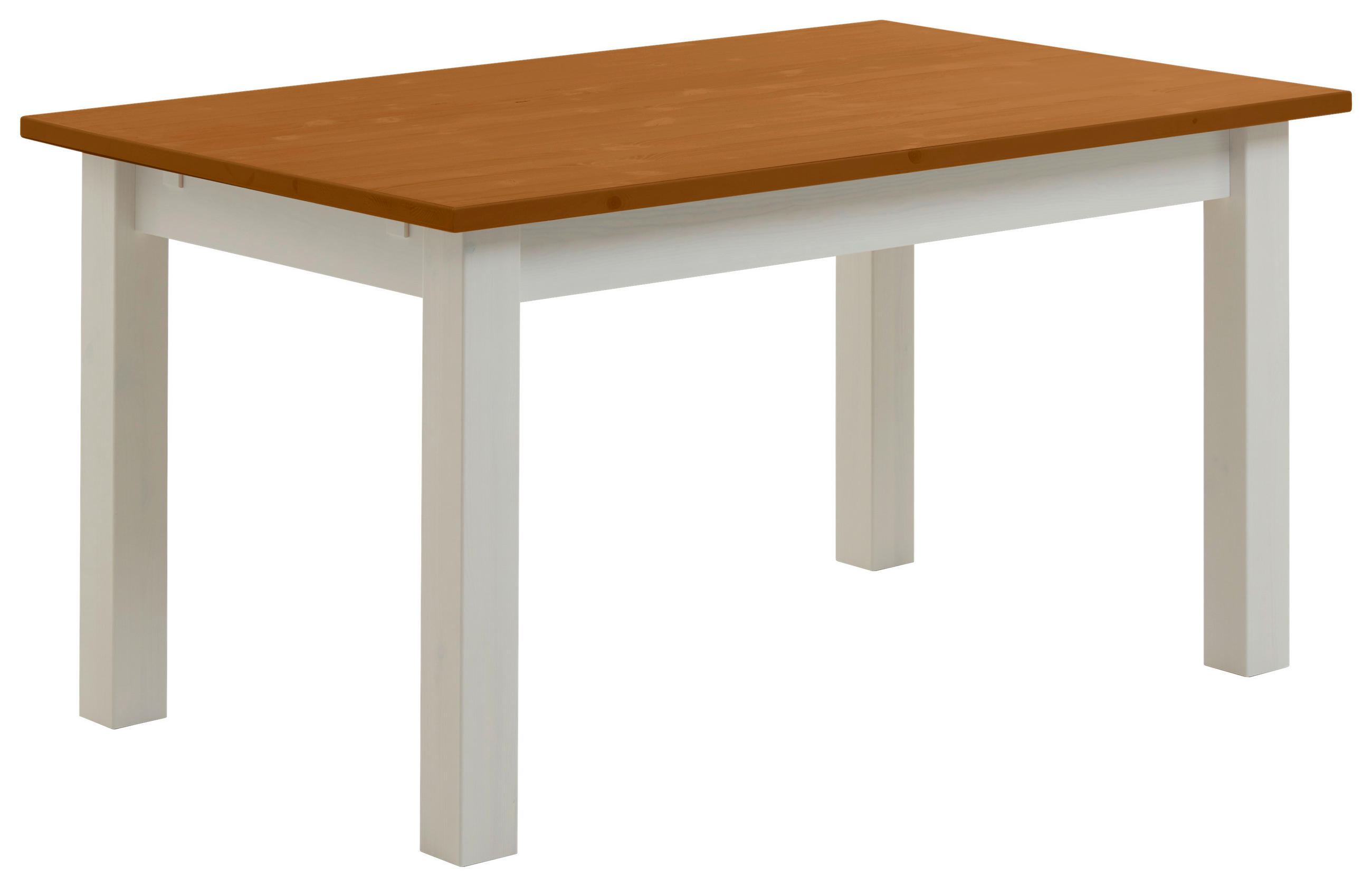 ESSTISCH in Holz 140/90/78 cm  - Bernsteinfarben/Weiß, ROMANTIK / LANDHAUS, Holz (140/90/78cm) - Boxxx