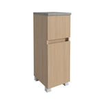 UNTERSCHRANK 30/80/35 cm   - Eichefarben/Silberfarben, KONVENTIONELL, Holzwerkstoff/Kunststoff (30/80/35cm) - Xora