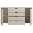 SIDEBOARD  in 180/90/40 cm  - Kaschmir/Schwarz, Basics, Holzwerkstoff/Kunststoff (180/90/40cm) - Carryhome