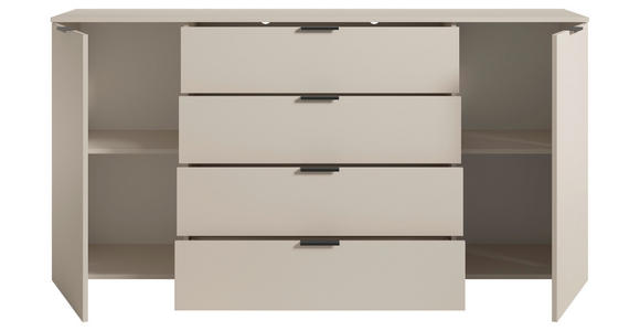 SIDEBOARD in 180/90/40 cm - Kaschmir/Schwarz, Basics, Holzwerkstoff/Kunststoff (180/90/40cm) - Carryhome