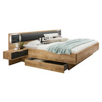 POSTELJA   x  , leseni material barve hrasta  - barve hrasta, Design, leseni material (180/200cm) - Novel