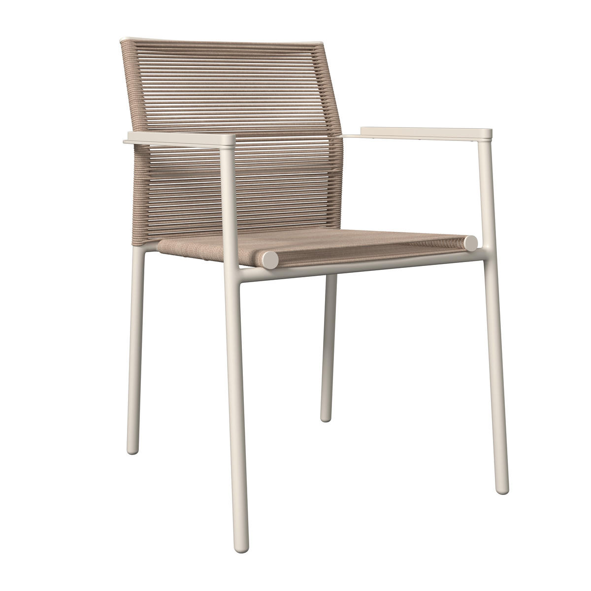 STAPELSESSEL Aluminium Beige  - Beige, Design, Textil/Metall (54/81,5/59cm) - Ambia Garden