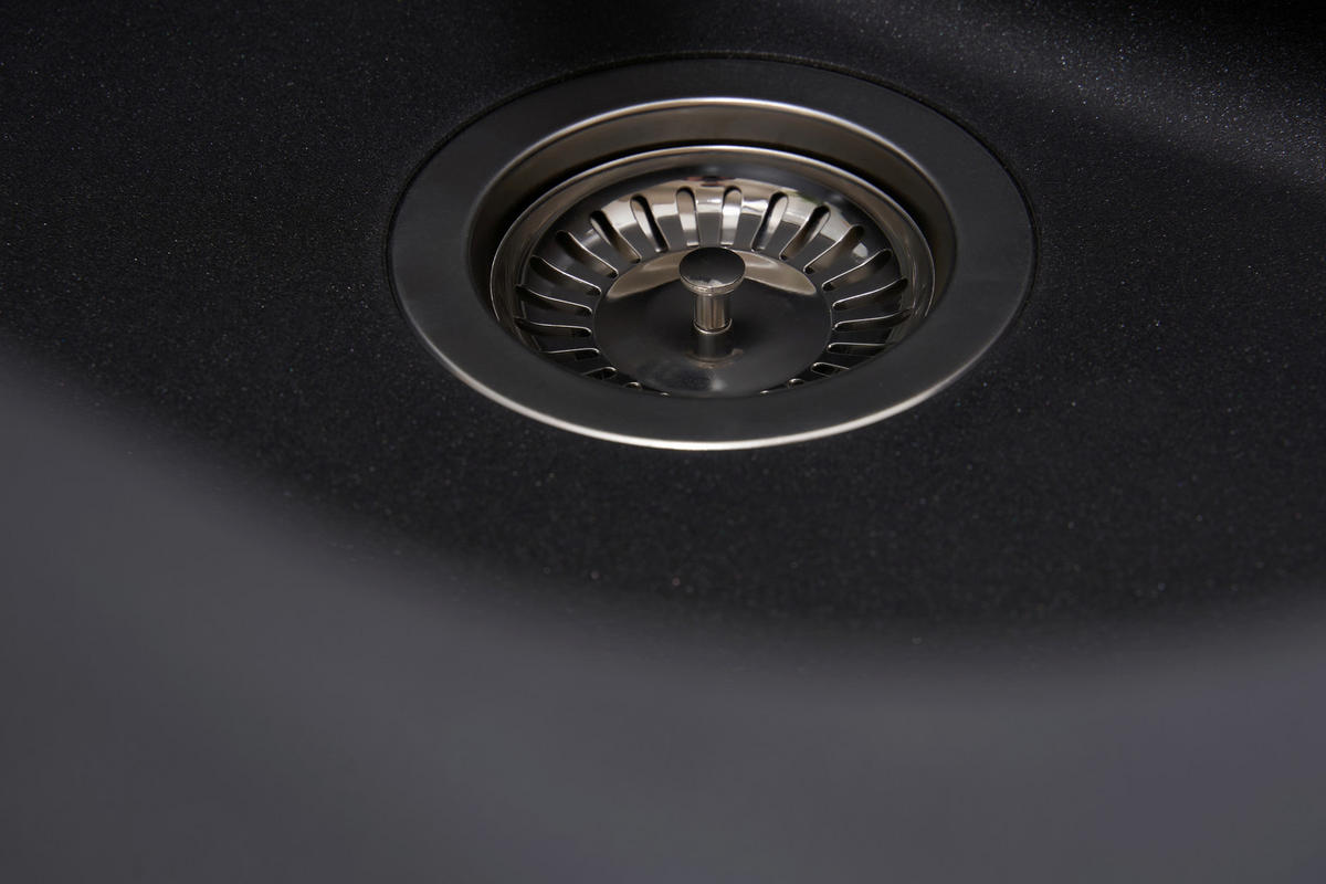 SPÜLE 1725ORLANDO86X50S  - Schwarz, Trend, Stein (86/20,9/50cm) - Respekta