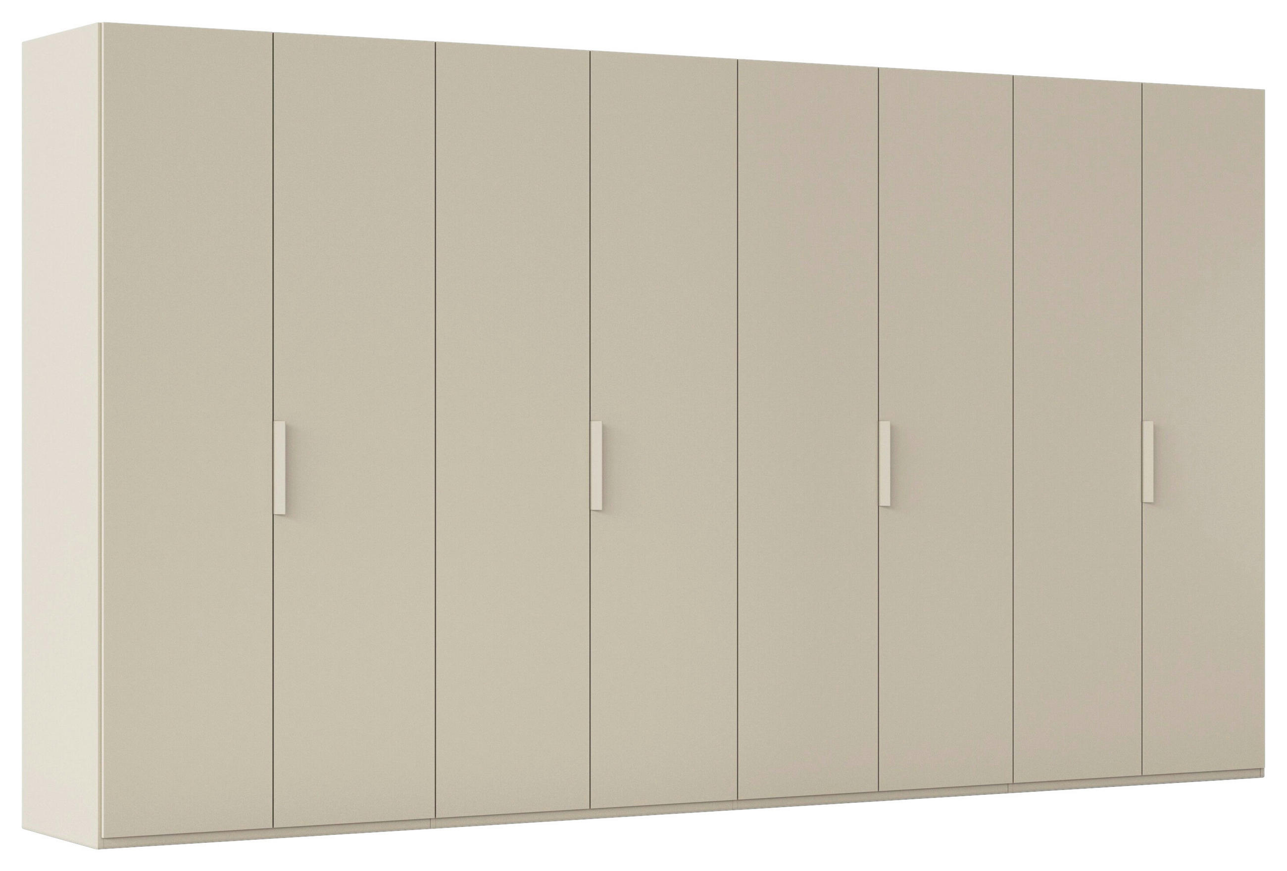 DREHTÜRENSCHRANK 400/223/61 cm,  in Champagner, 8-türig  - Champagner, Basics, Holzwerkstoff/Metall (400/223/61cm) - Novel