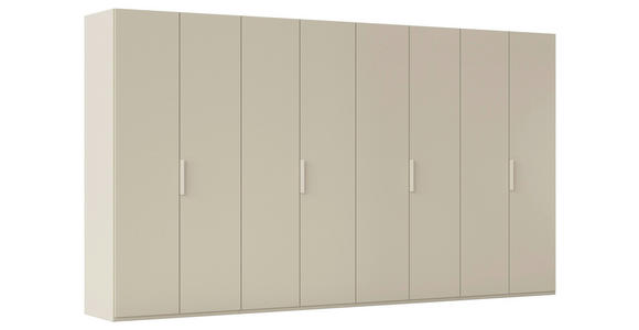DREHTÜRENSCHRANK 400/235/61 cm,  in Champagner, 8-türig  - Champagner, Basics, Holzwerkstoff/Metall (400/235/61cm) - Novel