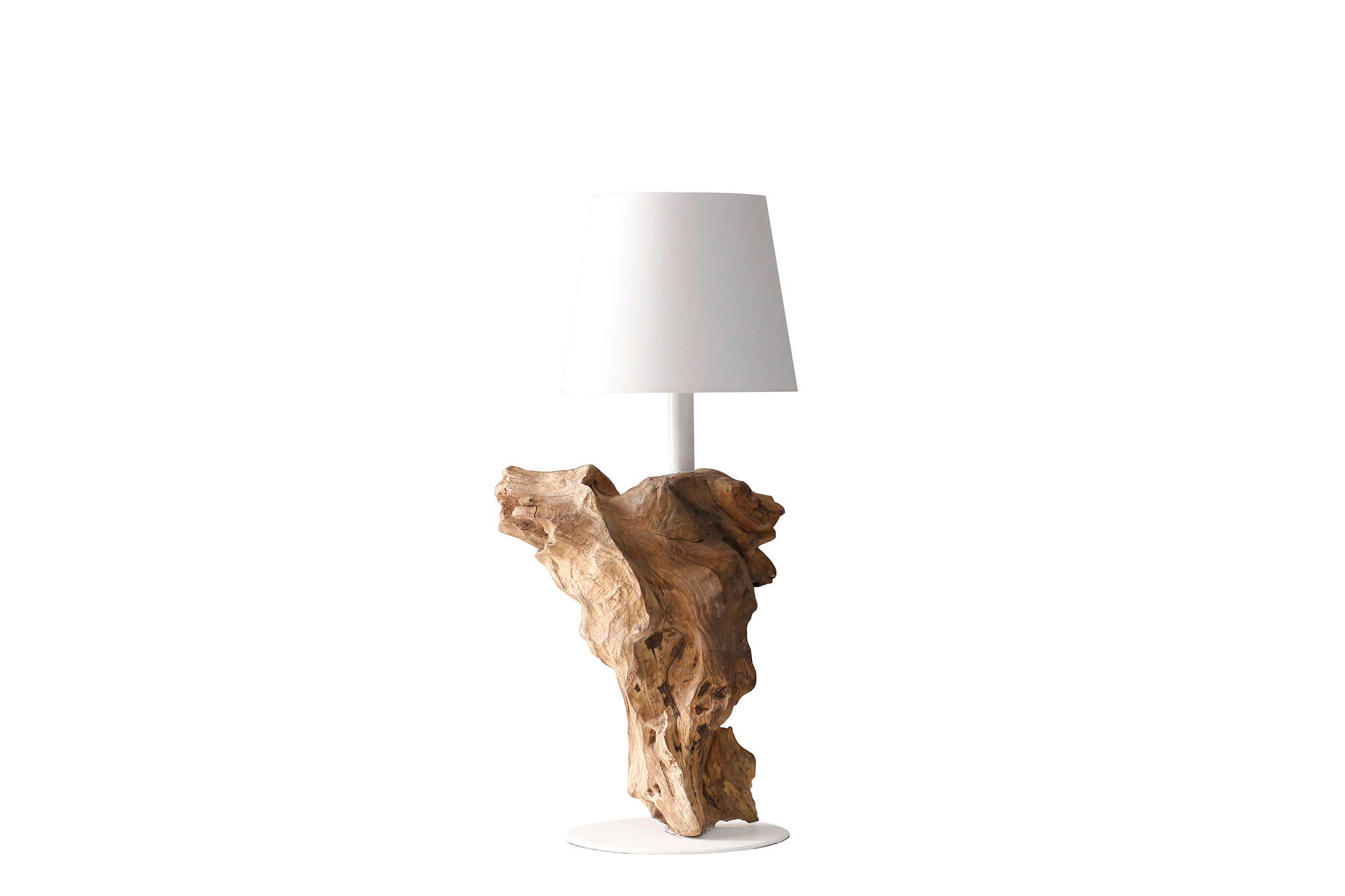 LED-TISCHLEUCHTE 13/29/13 cm   - Weiß/Naturfarben, Design, Holz/Metall (13/29/13cm) - P & B