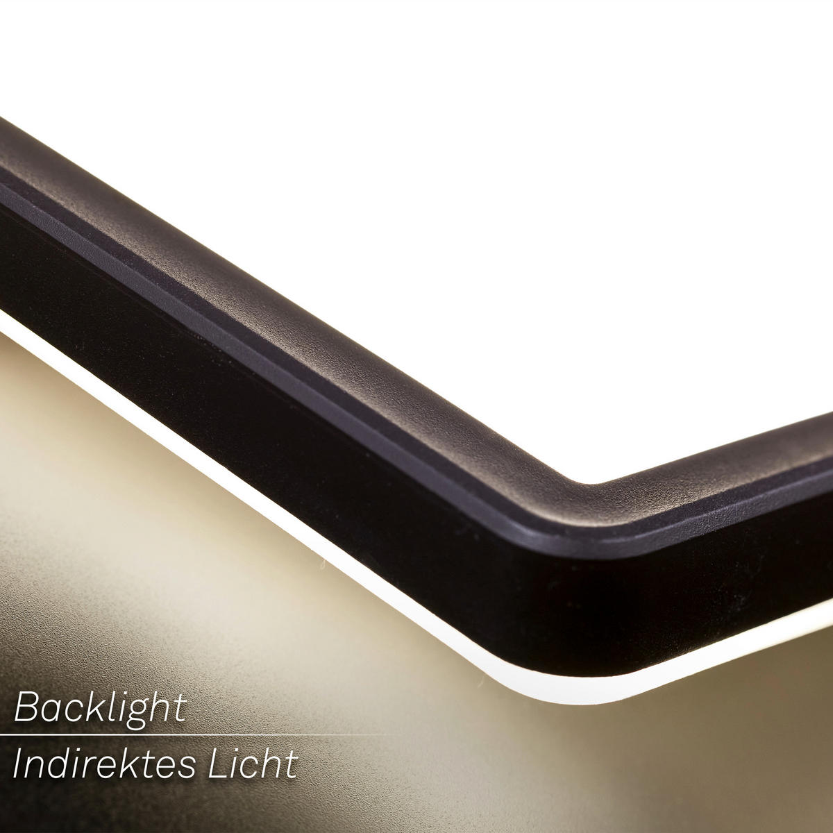 LED-PANEEL 58/20/3 cm   - Schwarz, Design, Kunststoff (58/20/3cm)