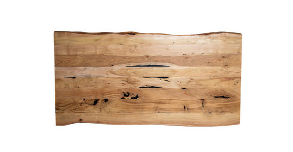 ESSTISCH 180/90/76 cm Echtholz  Holz, Metall Schwarz, Akaziefarben  - Schwarz/Akaziefarben, Design, Holz/Metall (180/90/76cm) - Carryhome