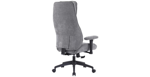 DREHSTUHL Chenille Grau - Schwarz/Grau, Design, Kunststoff/Textil (76/116-124/64.5cm) - Novel