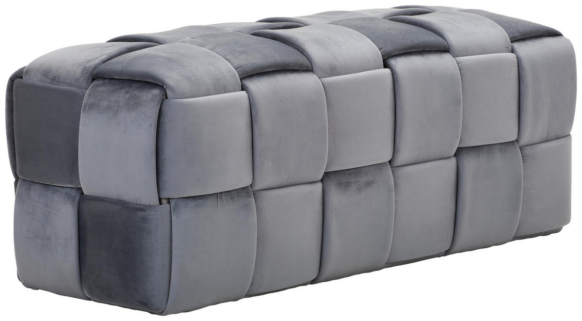 SITZBANK Textil Dunkelgrau  - Dunkelgrau, Trend, Textil (108/43/44cm) - Xora
