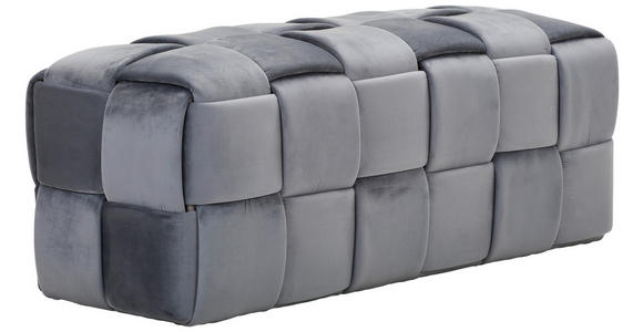 SITZBANK  in 108/43/44 cm  - Dunkelgrau, Trend, Textil (108/43/44cm) - Xora