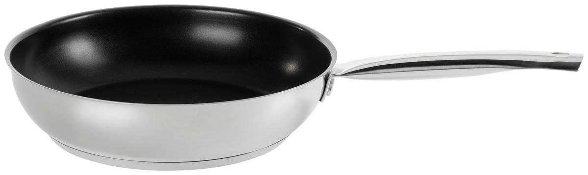 TIGAIE PENTRU PRĂJIT 28 cm  - culoare inox/negru, Basics, metal (28cm) - Homeware Profession.