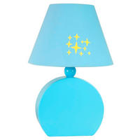 KINDERTISCHLEUCHTE Ofelia  - Hellblau, Basics, Holzwerkstoff/Textil (18/18/26cm)