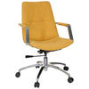 DREHSTUHL Flachgewebe Gelb  - Gelb/Alufarben, MODERN, Kunststoff/Textil (57/100/75cm) - MID.YOU