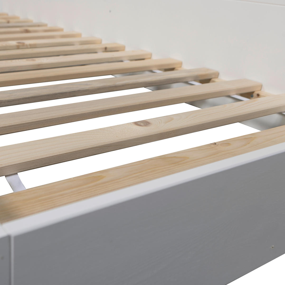 BODENBETT. - Weiß, Basics, Holz (90/200cm) - MID.YOU