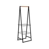 KLEIDERSTÄNDER in Schwarz 60,6/190/57 cm   - Schwarz, Basics, Metall (60,6/190/57cm) - Brabantia
