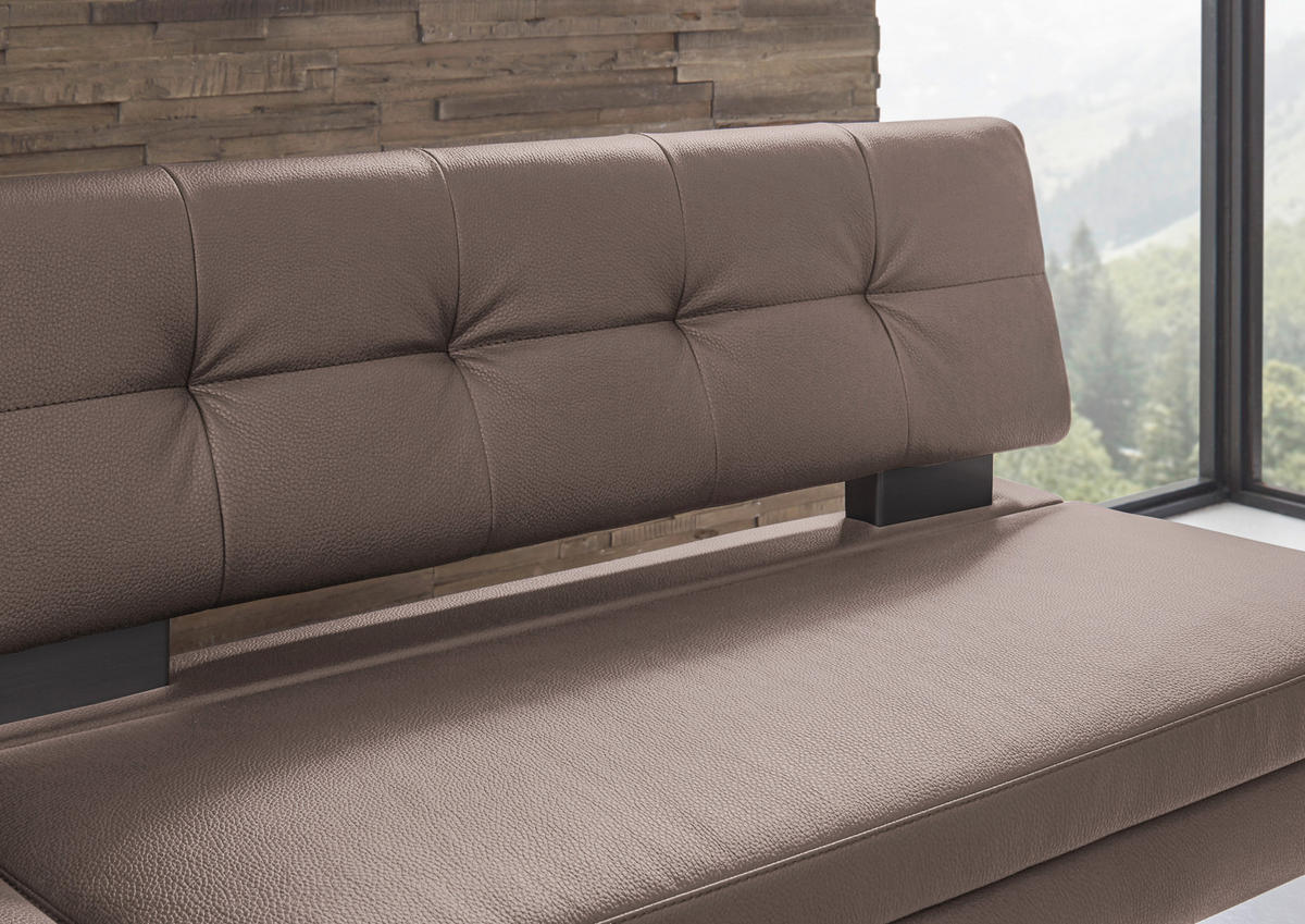 ECKBANK 158/200 cm  in Braun  - Schwarz/Braun, Design, Textil/Metall (158/200cm) - Dieter Knoll