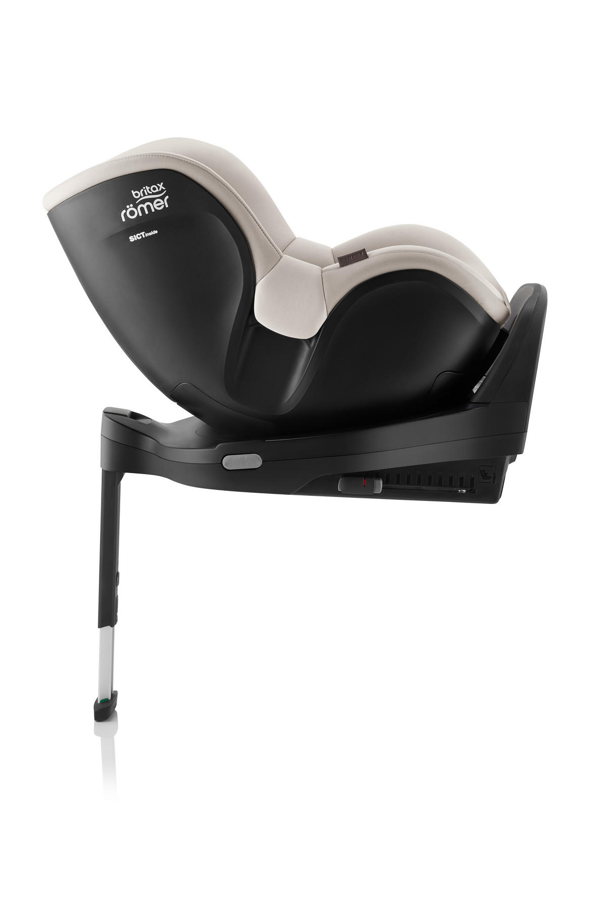 REBOARDER-KINDERSITZ Dualfix Pro M  - Greige/Beige, Basics, Kunststoff/Textil (44/48/74cm) - Britax Römer